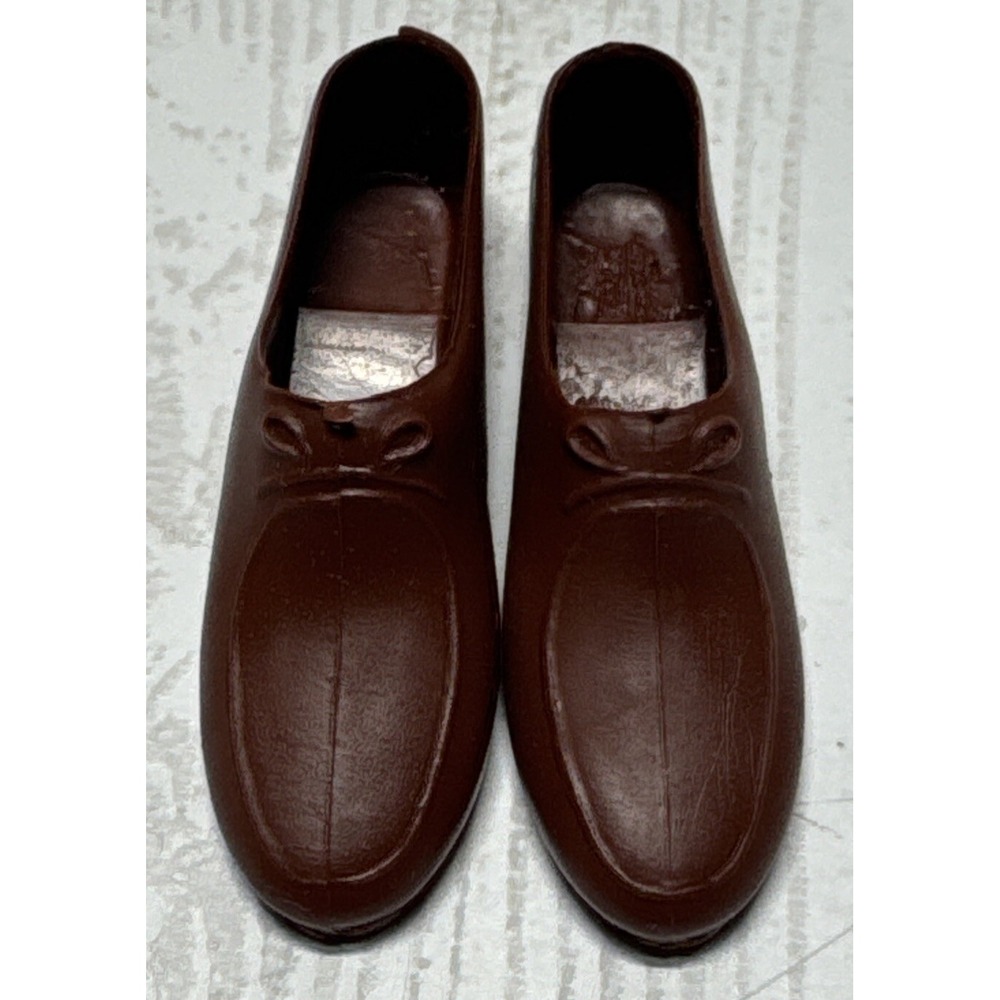 VINTAGE KEN DOLL HONG KONG BROWN LOAFERS SHOES